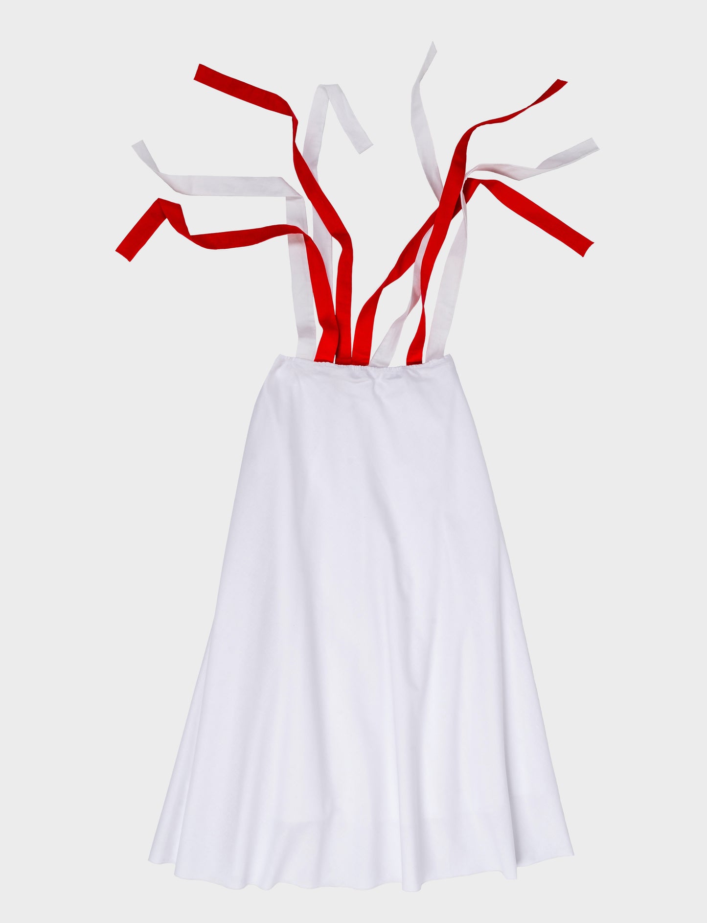 Io ribbon tie midi skirt
