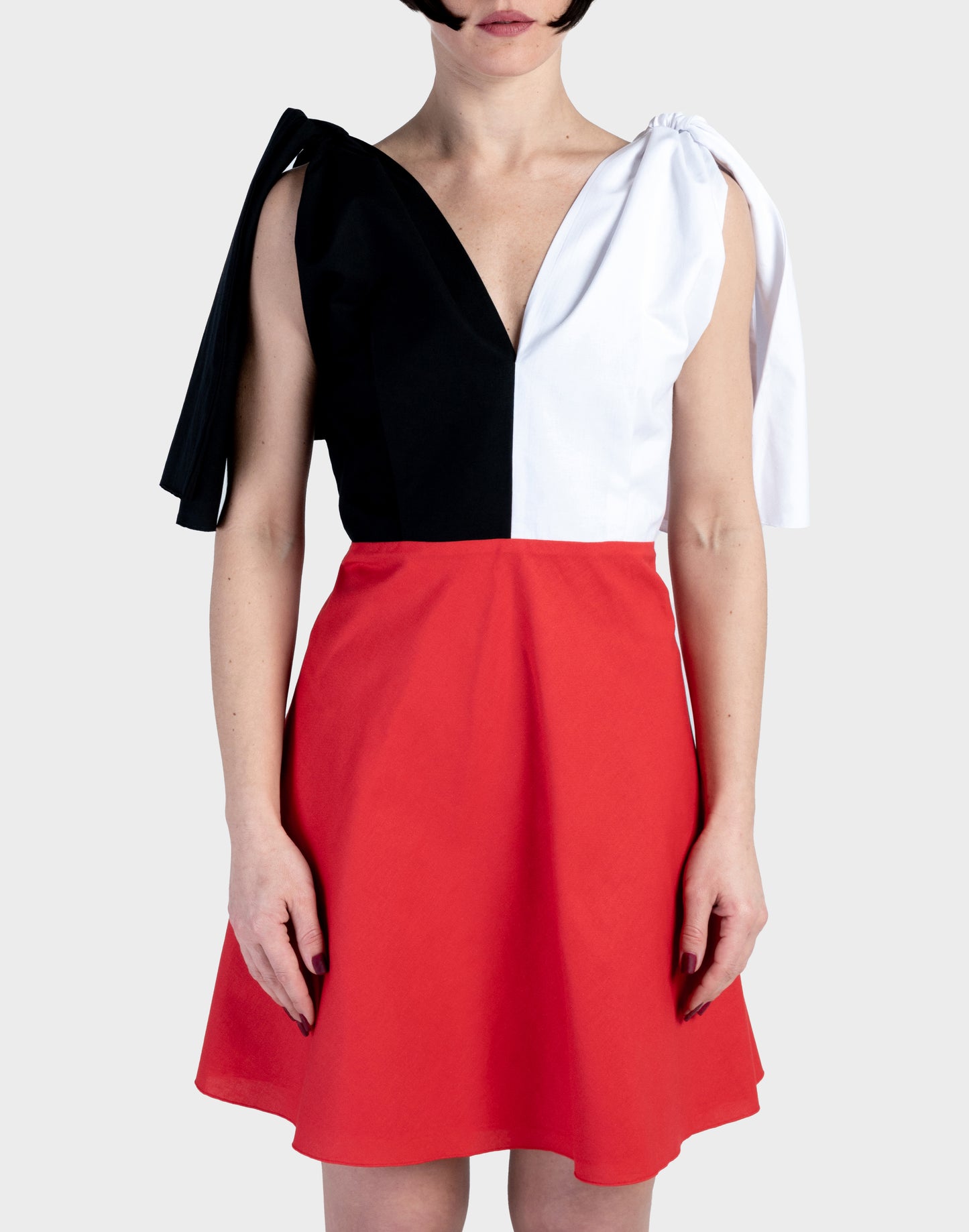 Dido bow mini dress