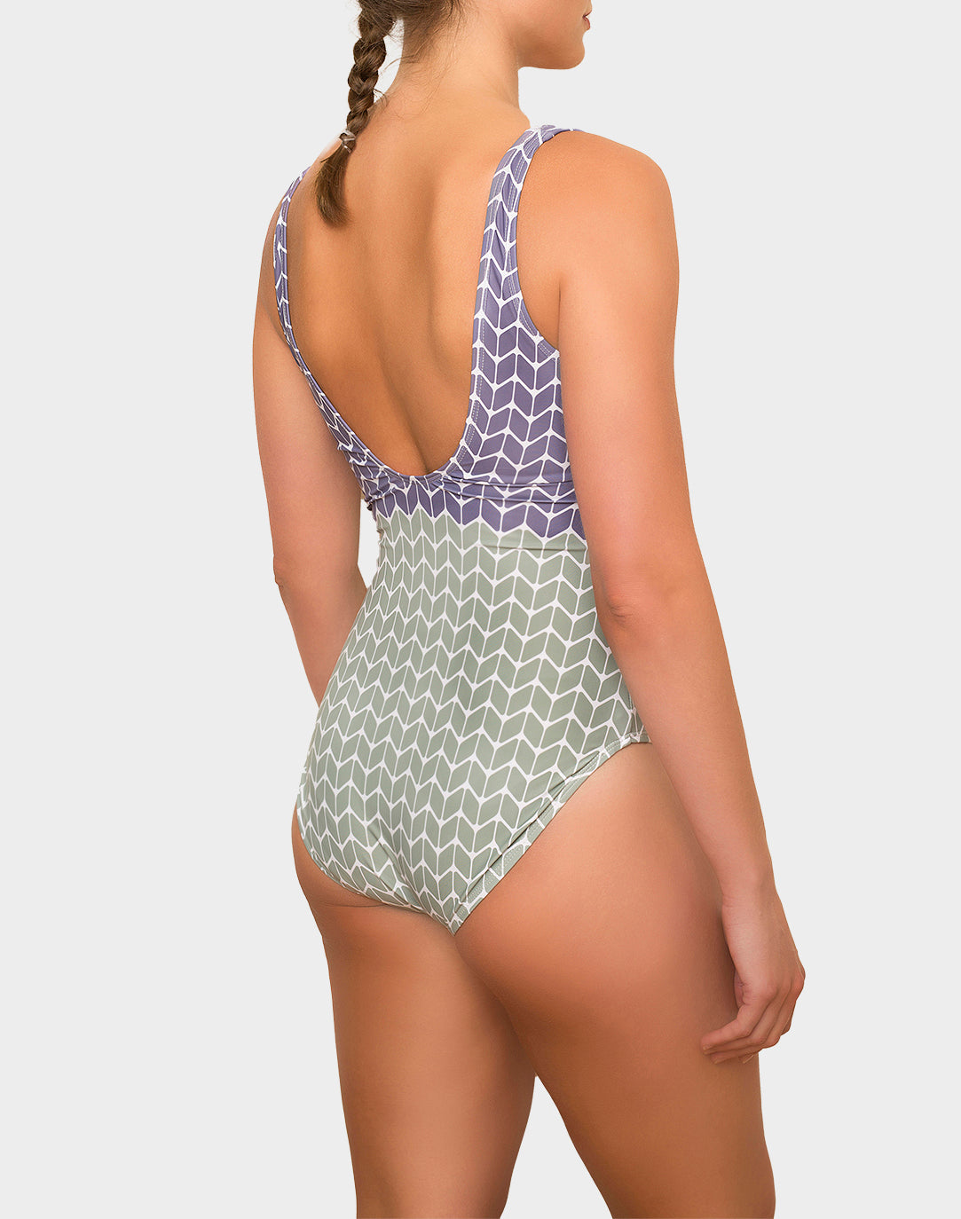 Iolite swimsuit - lavender/sage green