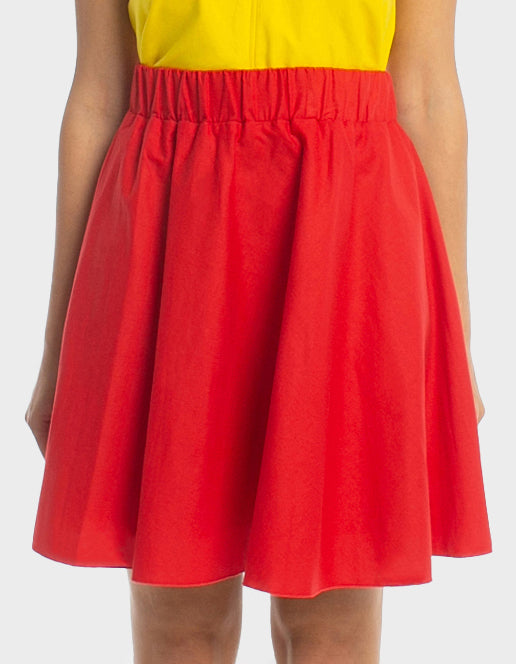 Phoebe mini skirt - poppy red