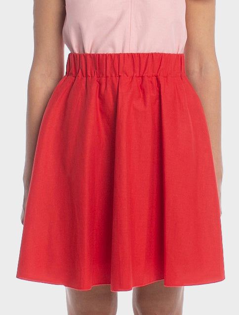 Phoebe mini skirt - poppy red