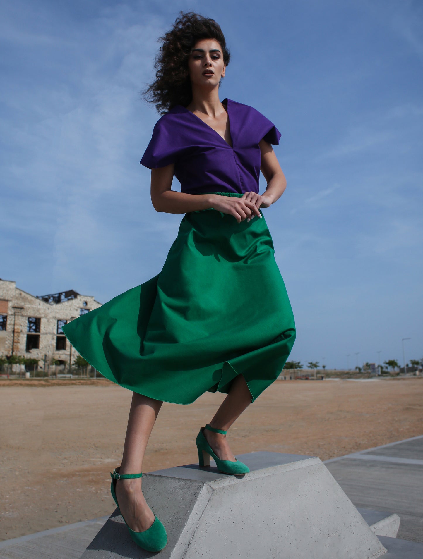 Phoebe tee - royal purple