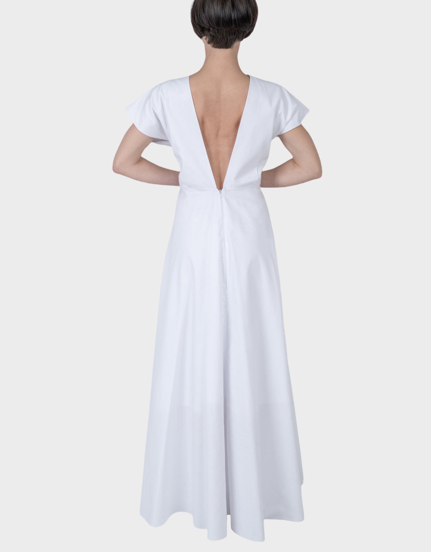 Aegle Dress - White Chalk