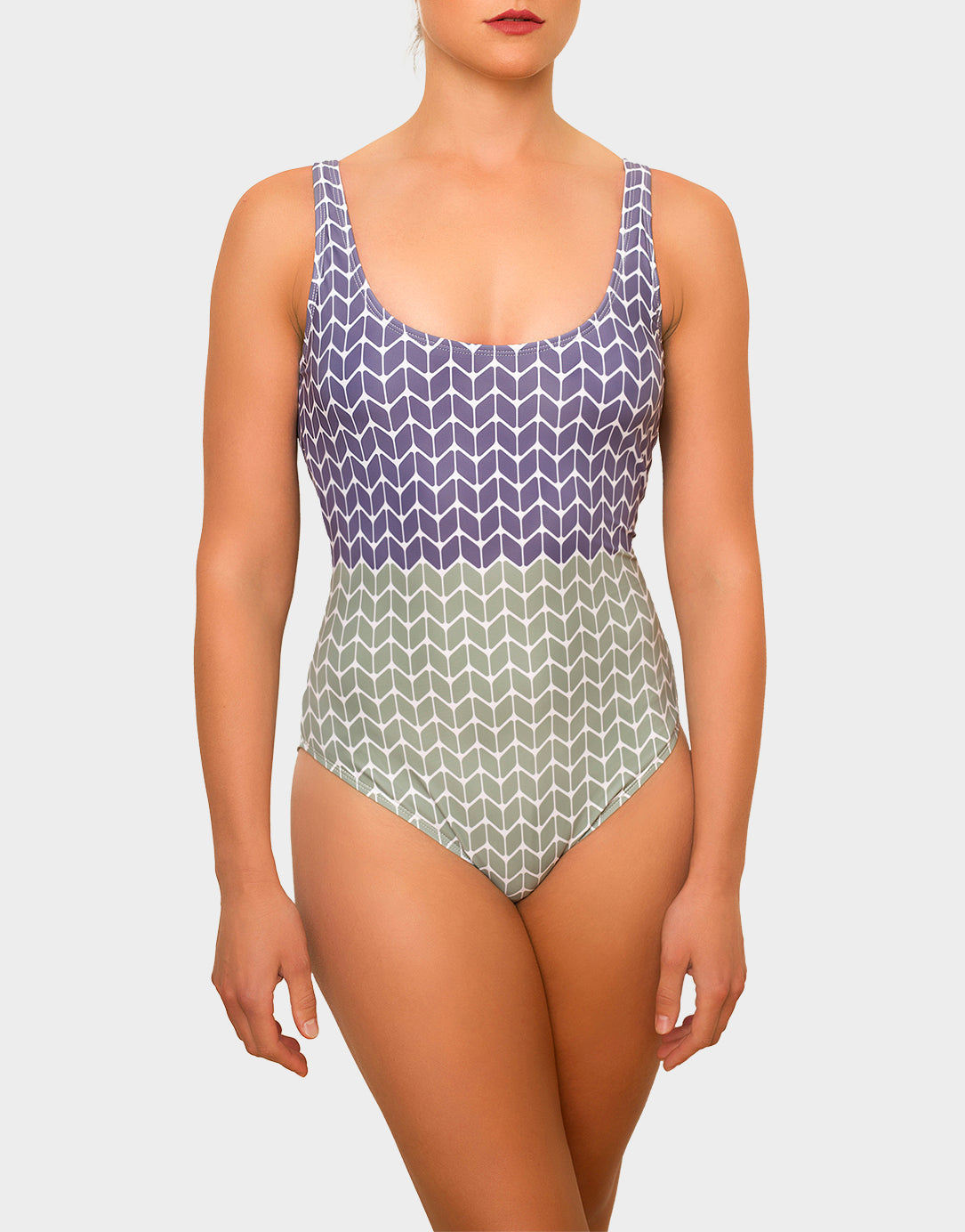 Iolite swimsuit - lavender/sage green