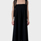 Io ribbon tie dress - black