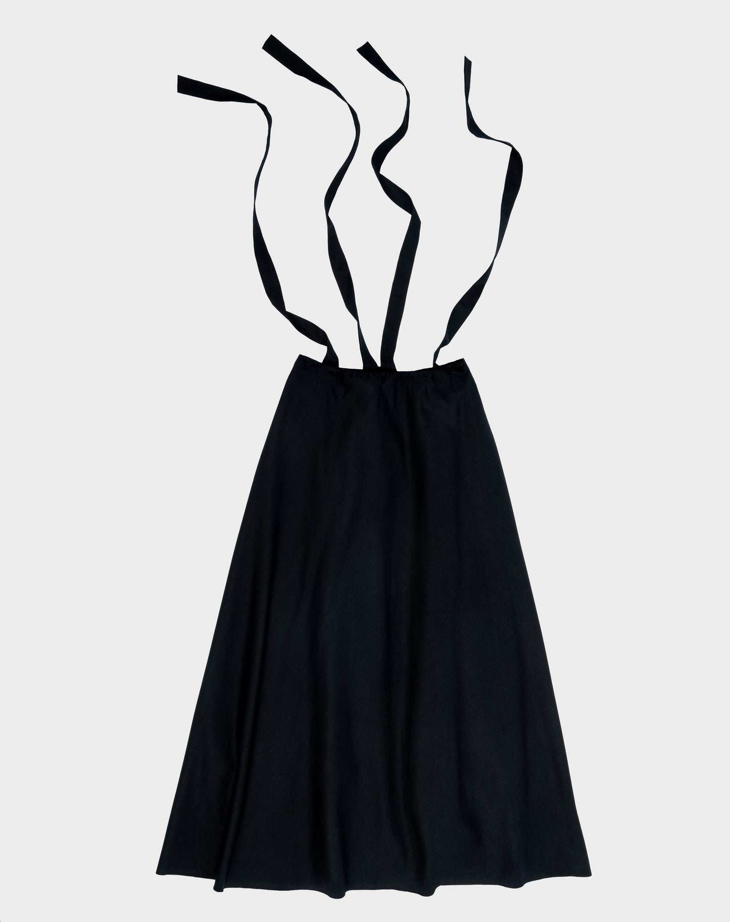 Io ribbon tie mini skirt - black