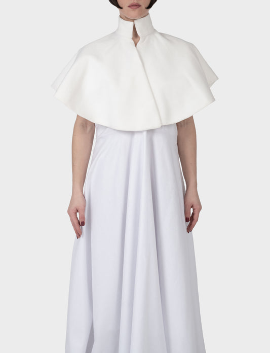 Margaret cropped cape coat