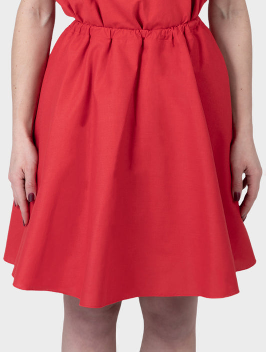 Phoebe mini skirt - poppy red