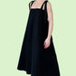 Io ribbon tie dress - black