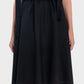 Io ribbon tie mini skirt - black