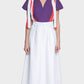 Io ribbon midi skirt