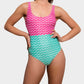 Kunzite swimsuit - magenta/vivid green
