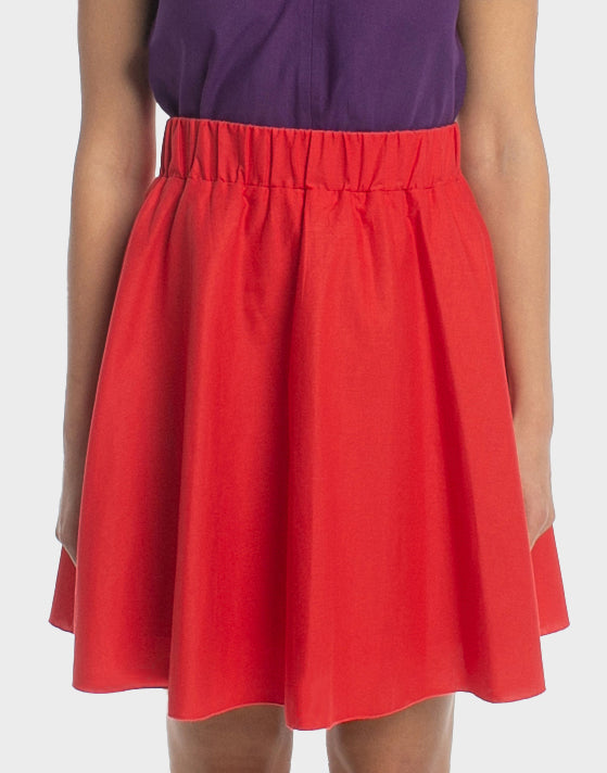 Phoebe Mini Skirt - Poppy Red