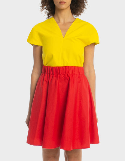 Phoebe mini skirt - poppy red