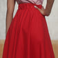 Phoebe mini skirt - poppy red