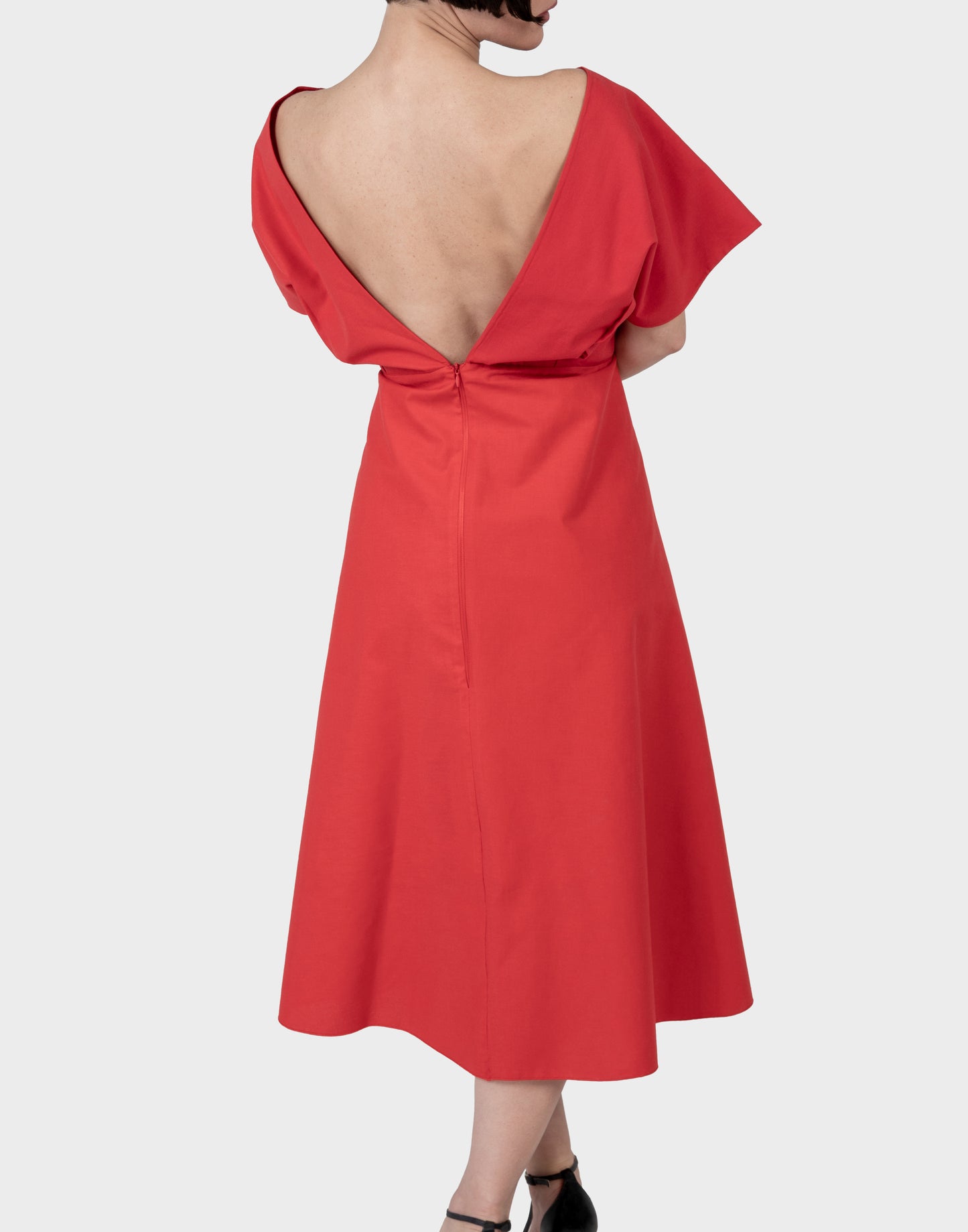 Leto Midi Dress - Poppy Red